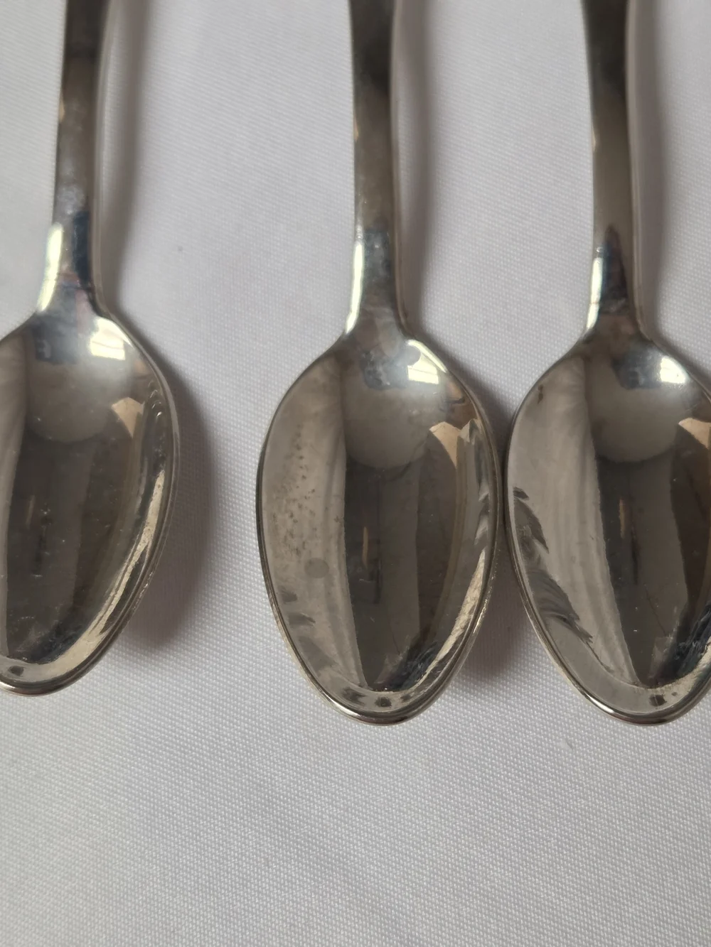 Set of 3 Vintage Silver-tone 'Rejoice' Engraved Spoons